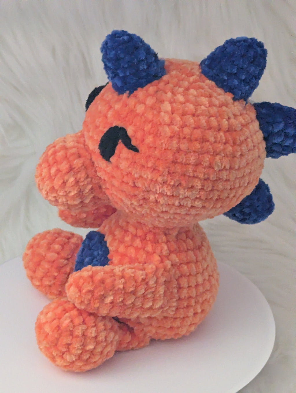 Bright Dinosaur Stuffie - Sitting Dino Desk Buddy