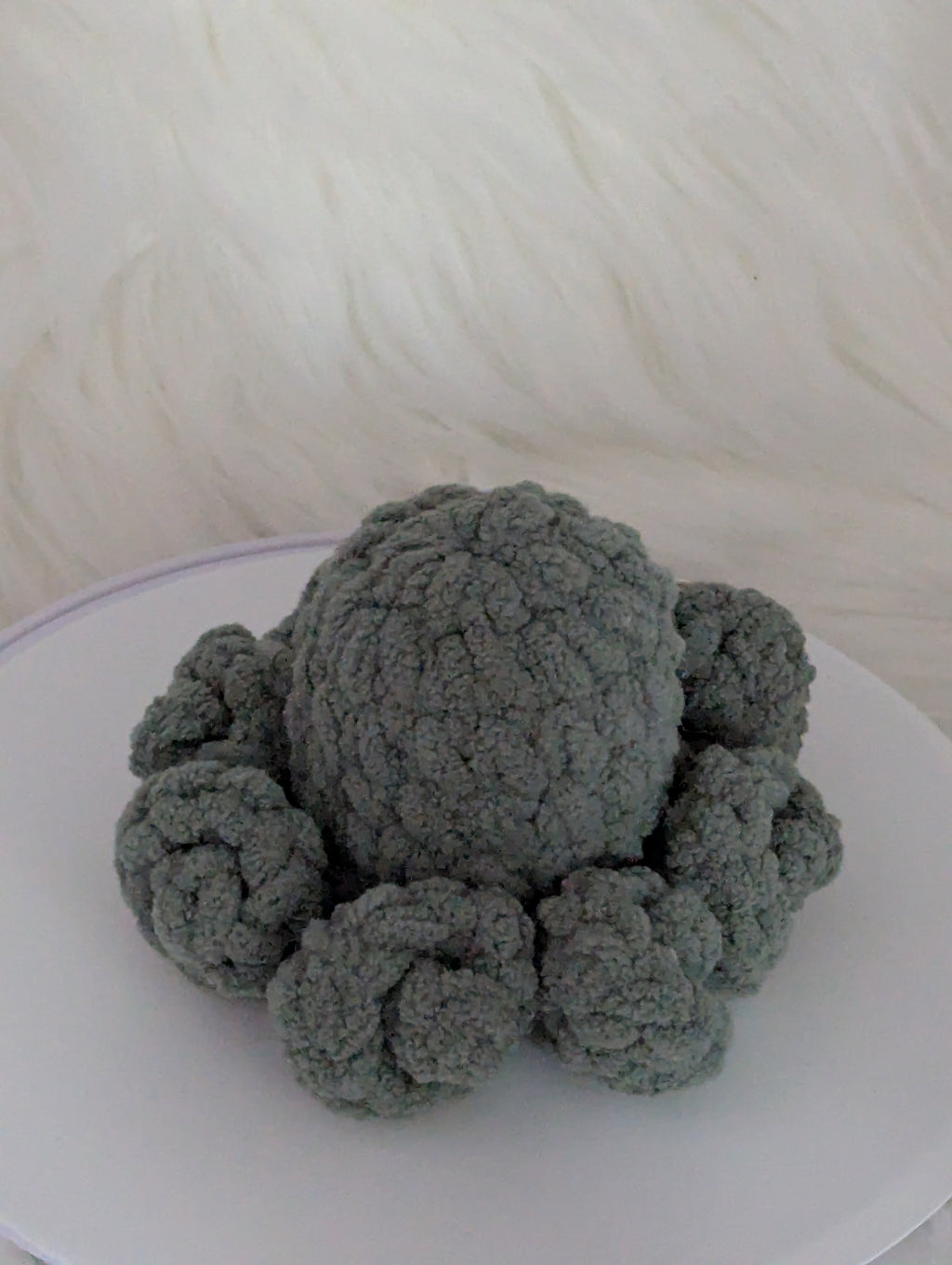 Mini Green Octo Plushie - Sea Themed Desk Buddy