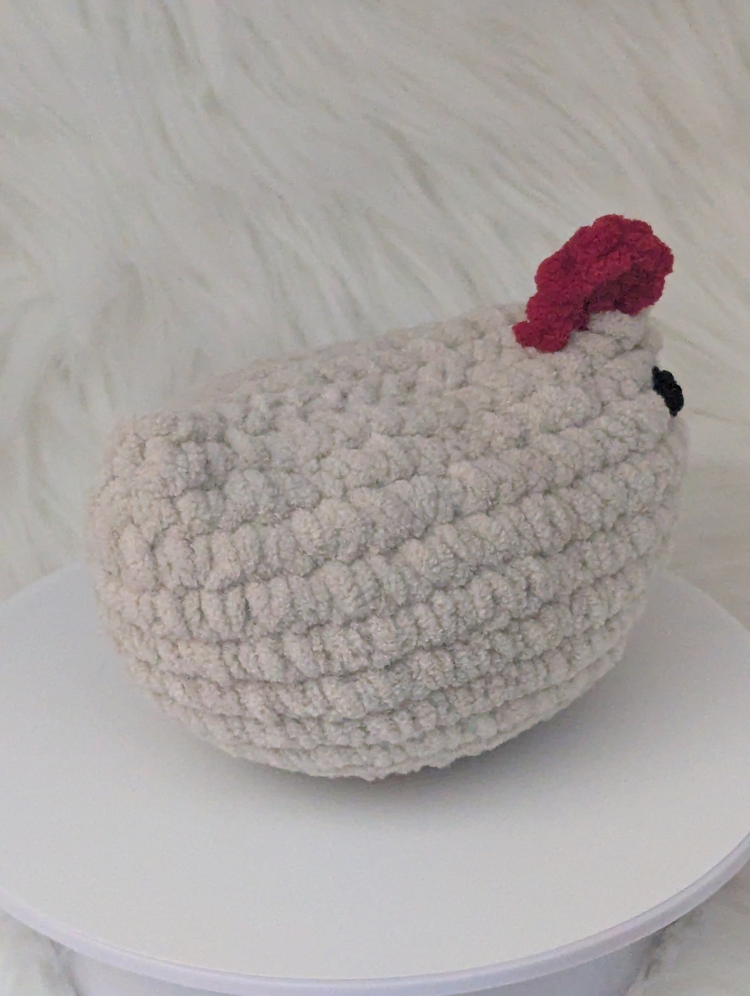 Chicken Stuffed Animal - Small Chicken Desk Buddy
